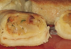 Блинчики фаршированные капустой