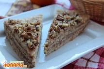 Шаг 4: Достаем первый горяченький корж, снимаем …