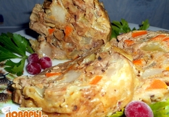 Домашний зельц из печени