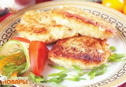 Рыбные котлеты с пшеном