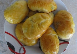 Рецепт: Пирожки с зеленым молодым горошком