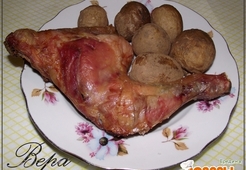 Окорочка с картошечкой запеченные на соли