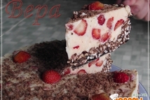 Шаг 3: Вылить крем на застывший шоколадный …