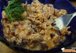 Рецепт: Опята тушеные