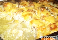 Курица в сугробе