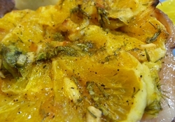 Рецепт: "Свининка - апельсинка"