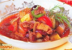 Овощное рагу с мясом