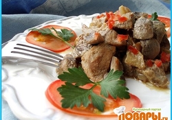 Рецепт: Мясное рагу с шампиньонами