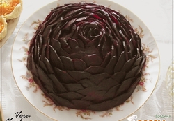 Рецепт: Салат "Черная роза".