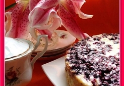 Творожно-черничный пирог