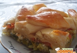 Пирог с пореем