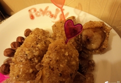 Жареные бананы в грильяже