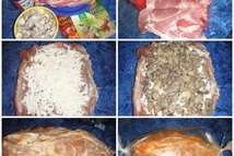 Шаг 3: Края протыкаем шпажками (зубочистками,чтоб наше …