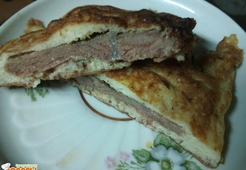 Отбивная из говядины в сырном кляре (диета Дюкана)