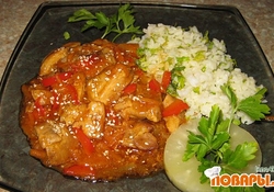 Рецепт: Свинина в кисло-сладком соусе