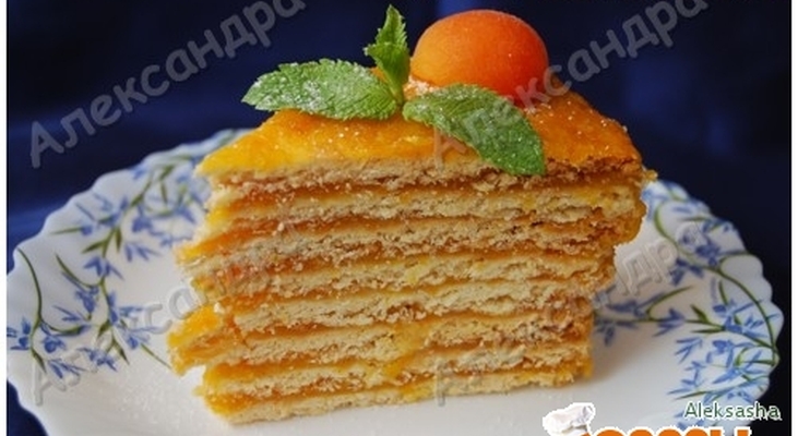 Абрикосово-лимонный торт