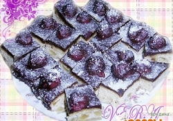 Рецепт: Пирожные "Вишня в шоколаде"