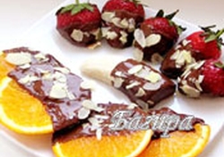 Рецепт: Фрукты в шоколаде