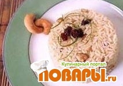 Рецепт: Рис с орехами кешью