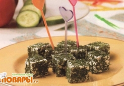 Закуска "Изумрудные кубики"