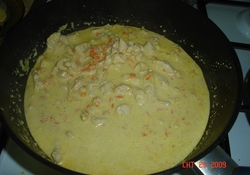 Рецепт: Курица в сырном соусе