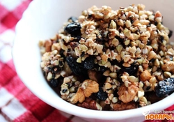 Рецепт: Мюсли из пророщенной зеленой гречки