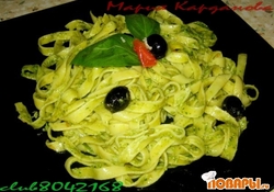 Рецепт: Тальятелле с соусом песто