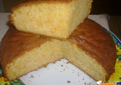 Рецепт: Бисквит с белым шоколадом и апельсиновой цедрой