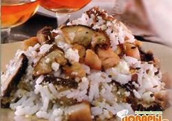 Рецепт: Рис с белыми грибами