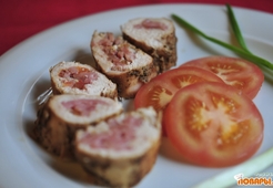 Куриные рулетики с ветчиной (Диета Дюкан). БО