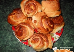 Рецепт: Булочки "Розочки"