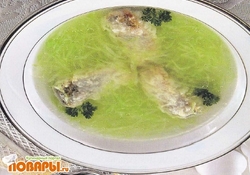 Рецепт: Щи из свежей капусты с рыбой