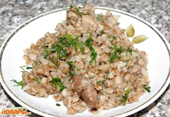 Гречка с мясом и грибами