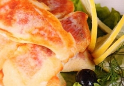 Рецепт: Филе окуня, запеченное в тесте