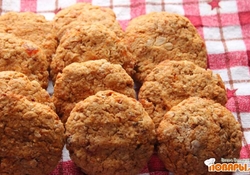 Рецепт: Овсяное печенье с проростками зеленой гречки