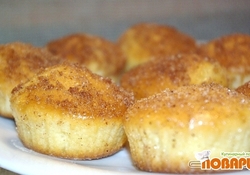 Рецепт: Мини-кексы в сахаре с корицей