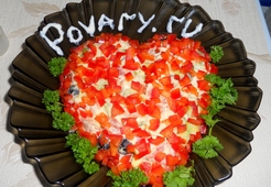 Салат "Сердце для любимого"