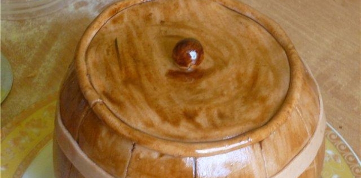 Шаг №9 МК бочонок мёда от Лена-Леночка