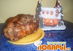 Рецепт: Свиная Шейка фаршированная