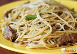 Рецепт: Спагетти «Средиземноморье»