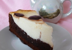 Пирог "Чизкейк + шоколад"