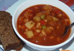 Минестроне с фасолью