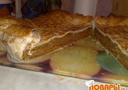 Рецепт: Пирог из лаваша с тыквой (опять блиц-рецепт)