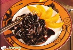 Шоколадная лапша с апельсинами