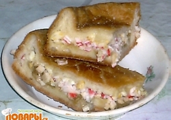 Рецепт: Крабовый пирог