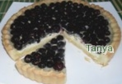 Открытый смородиновый пирог