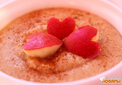 Рецепт: Яблочная овсяная каша