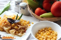 Шаг 3: Когда паста готова и откинута, …