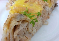 Блинный пирог с жульеном