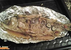 Рецепт: Карп, запеченный с овощами